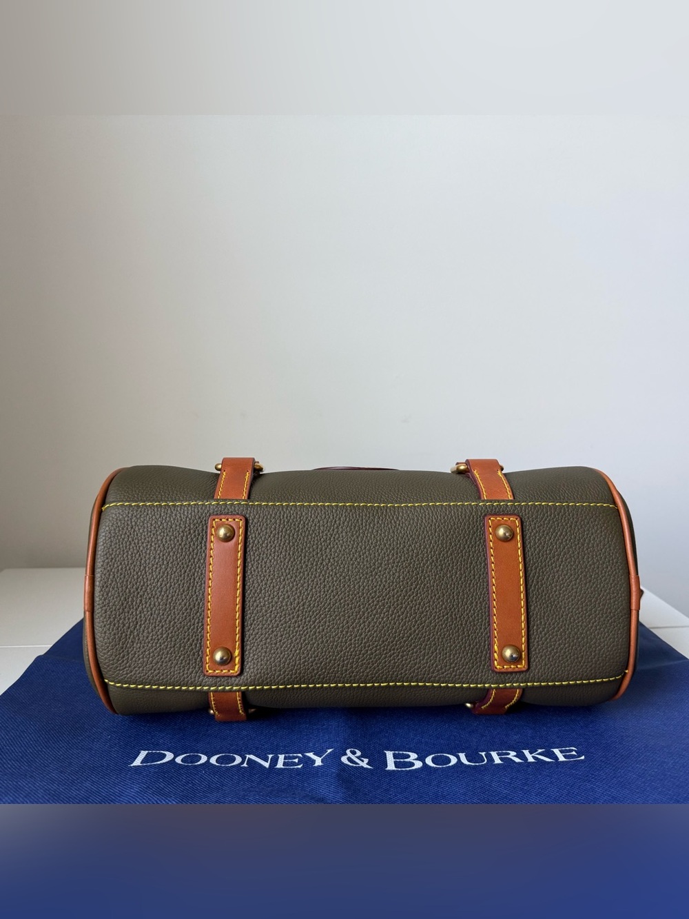 Dooney & Bourke All Weather Leather 3.0 Satchel Olive Green (NWOT) - Picture 5 of 9